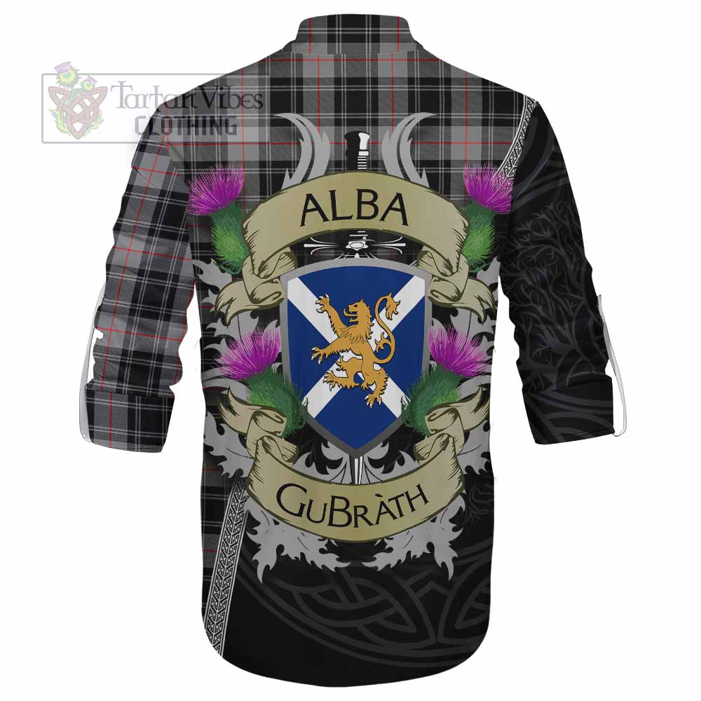 Tartan Vibes Clothing Moffat Tartan Family Crest Ghillie Kilt Shirt Lion Rampant Royal Thistle Shield Celtic Inspired