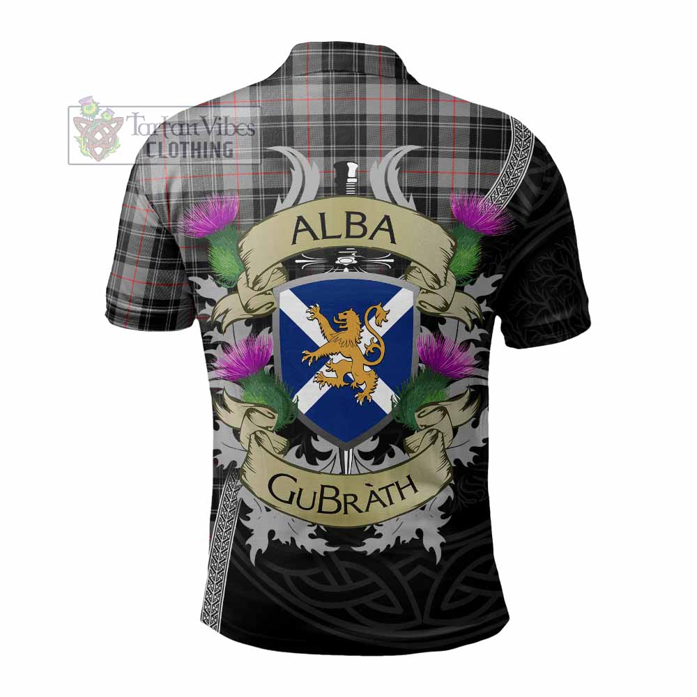 Tartan Vibes Clothing Moffat Tartan Family Crest Polo Shirt Lion Rampant Royal Thistle Shield Celtic Inspired
