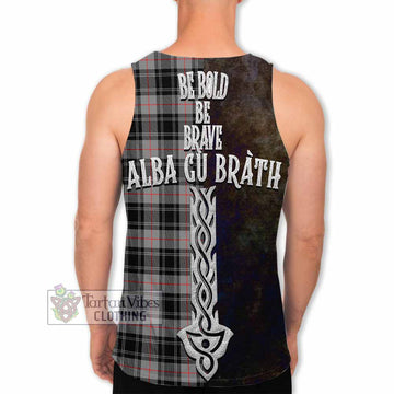 Moffat Tartan Family Crest Men's Tank Top Alba Gu Brath Be Brave Lion Ancient Style