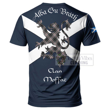 Tartan Vibes Clothing Moffat Tartan Lion Rampant T-Shirt – Proudly Display Your Heritage with Alba Gu Brath and Clan Name