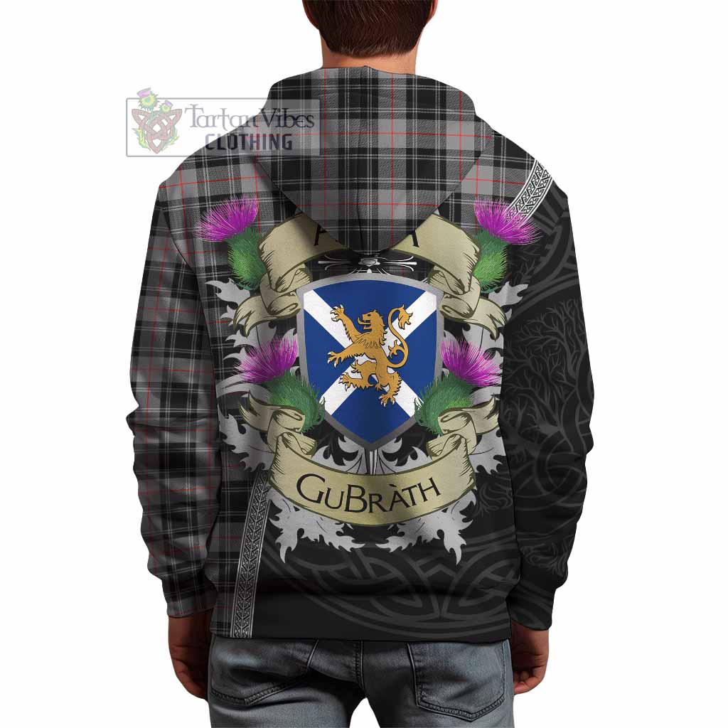 Tartan Vibes Clothing Moffat Tartan Family Crest Hoodie Lion Rampant Royal Thistle Shield Celtic Inspired