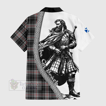 Moffat Tartan Clan Crest Hawaiian Shirt with Highlander Warrior Celtic Style