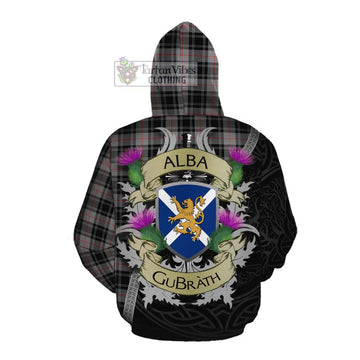 Tartan Vibes Clothing Moffat Tartan Family Crest Cotton Hoodie Lion Rampant Royal Thistle Shield Celtic Inspired