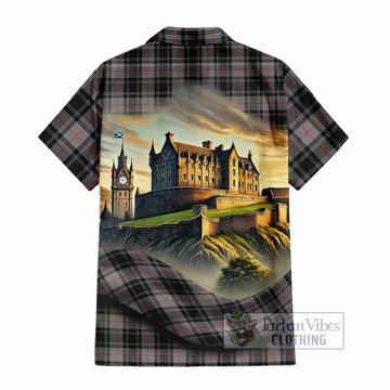 Moffat Tartan Family Crest Hawaiian Shirt with Scottish Ancient Castle Style