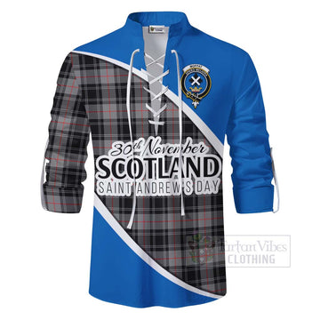 Tartan Vibes Clothing Moffat Family Crest Tartan Ghillie Kilt Shirt Celebrate Saint Andrew's Day in Style