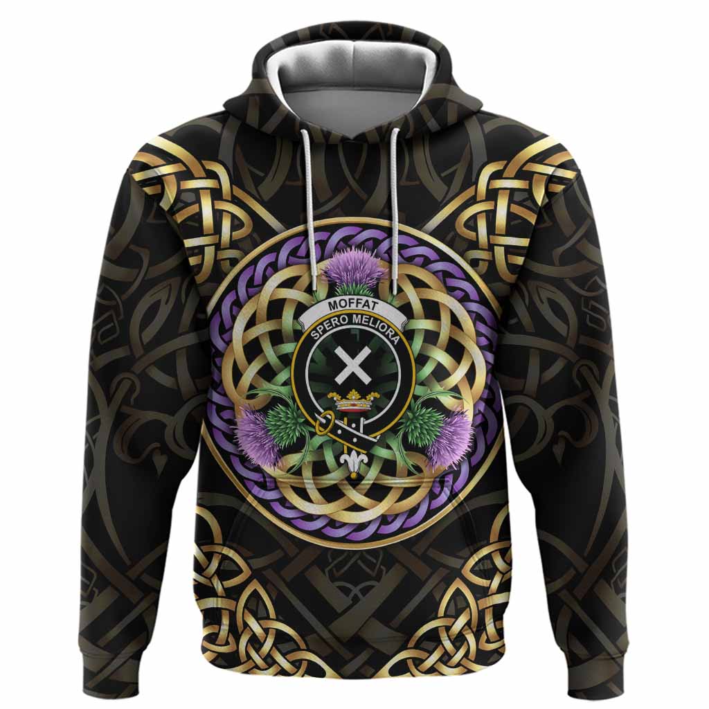 Moffat Clan Crest Hoodie Celtic Scottish Thistle