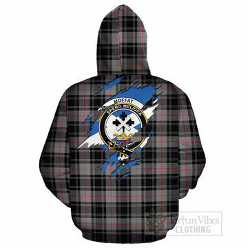Moffat Clan Crest In Me Tartan Cotton Hoodie Scotland Flag Style