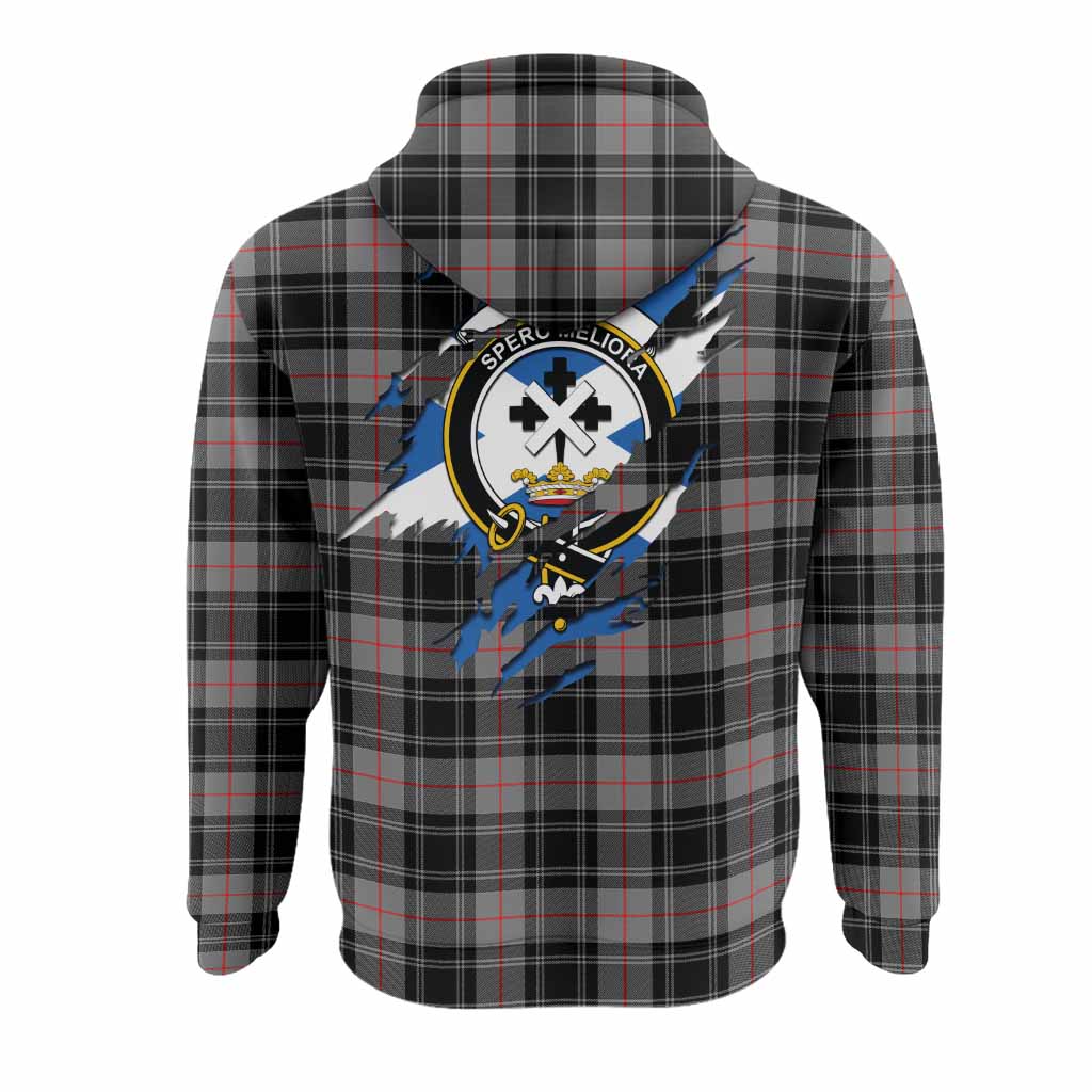 Moffat Clan Crest In Me Tartan Hoodie Scotland Flag Style