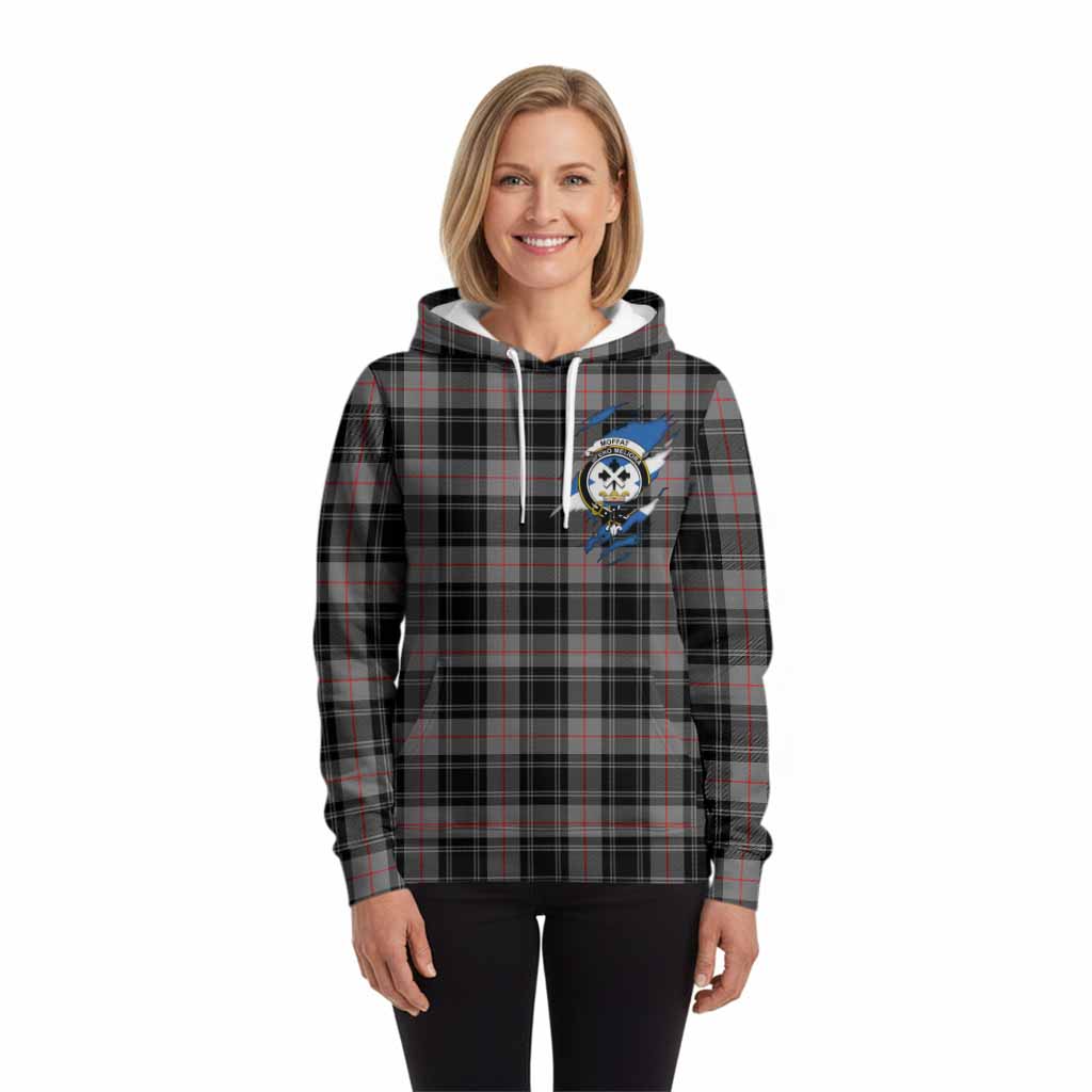 Moffat Clan Crest In Me Tartan Hoodie Scotland Flag Style