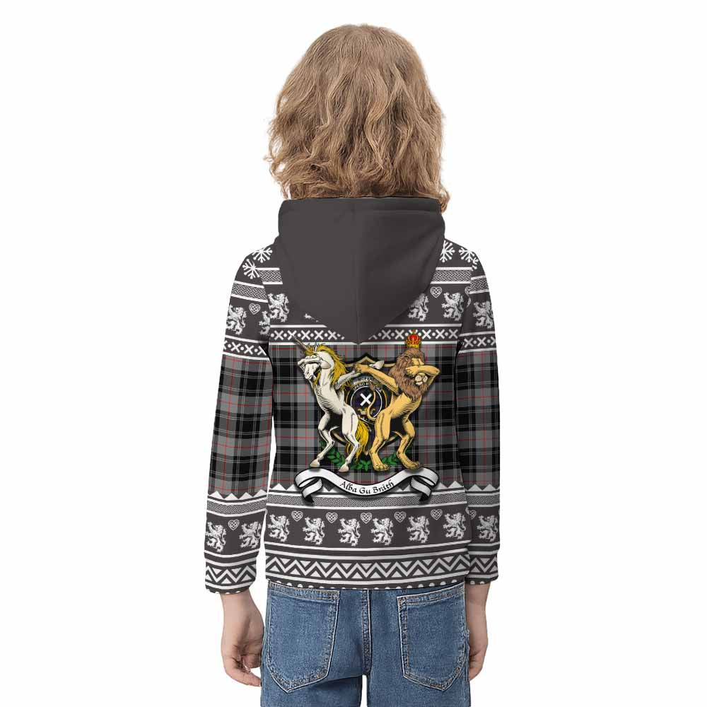 Moffat Clan Tartan Crest Christmas Kid Hoodie Coat of Arms Funny Style - Tartan Vibes Clothing