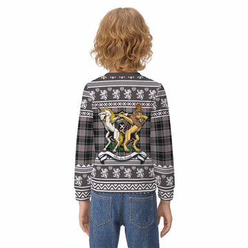 Moffat Clan Tartan Crest Christmas Kid Ugly Sweatshirt Coat of Arms Funny Style