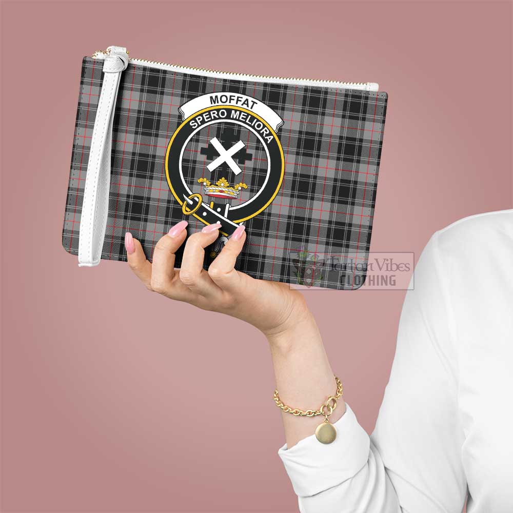 Tartan Vibes Clothing Moffat Family Crest Tartan Clutch Bag