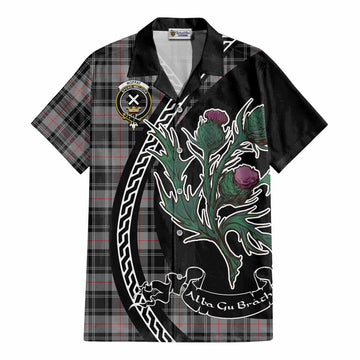 Moffat Family Crest Tartan Cotton Hawaiian Shirt Alba Thistle Inspired - Tartan Vibes Clothing