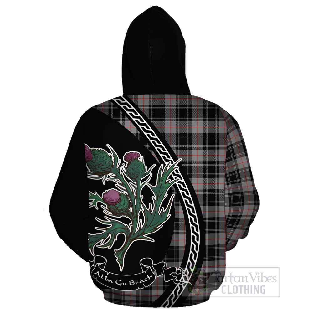 Moffat Family Crest Tartan Cotton Hoodie Alba Thistle Inspired - Tartan Vibes Clothing