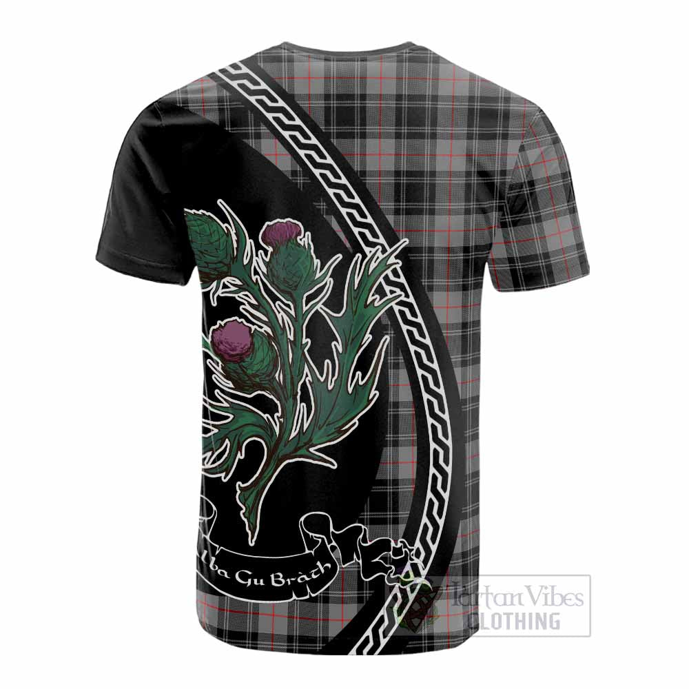 Moffat Family Crest Tartan Cotton T-shirt Alba Thistle Inspired - Tartan Vibes Clothing