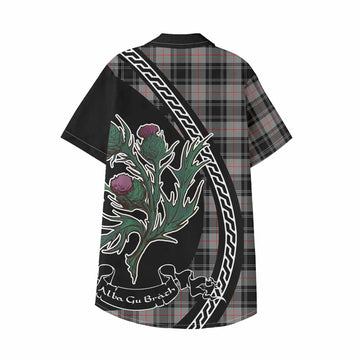 Moffat Family Crest Tartan Kid Hawaiian Shirt Alba Thistle Inspired - Tartan Vibes Clothing