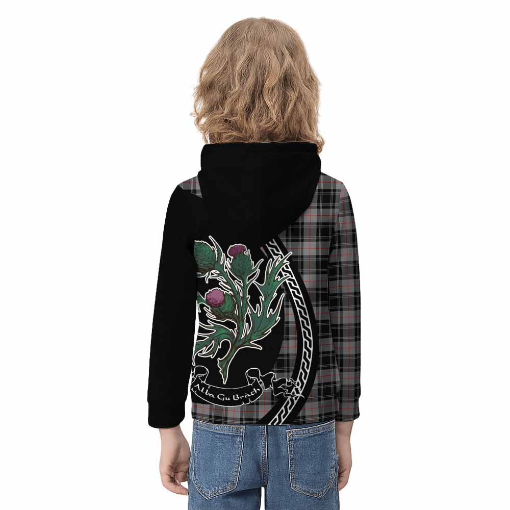 Moffat Family Crest Tartan Kid Hoodie Alba Thistle Inspired - Tartan Vibes Clothing