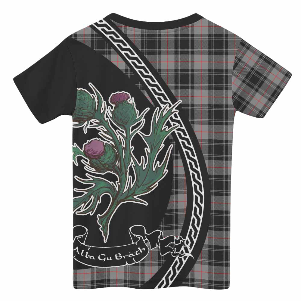 Moffat Family Crest Tartan Kid T-shirt Alba Thistle Inspired - Tartan Vibes Clothing