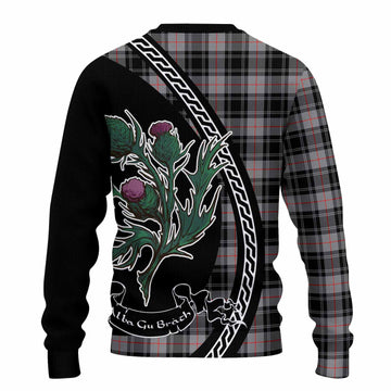 Moffat Family Crest Tartan Knitted Sweater Alba Thistle Inspired - Tartan Vibes Clothing