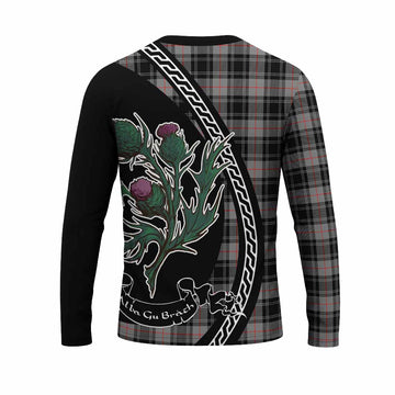 Moffat Family Crest Tartan Long Sleeve T-Shirt Alba Thistle Inspired - Tartan Vibes Clothing