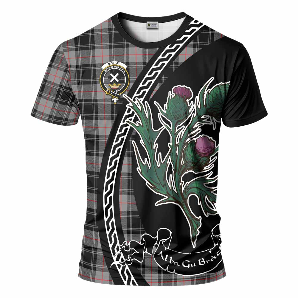 Moffat Family Crest Tartan T-Shirt Alba Thistle Inspired - Tartan Vibes Clothing