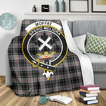Moffat Modern Tartan Blanket with Family Crest