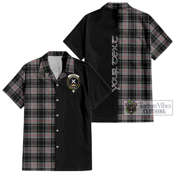 Moffat Tartan Hawaiian Shirt with Family Crest and Half Of Me Style