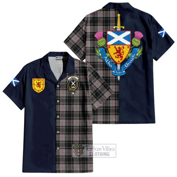 Moffat Tartan Hawaiian Shirt Alba with Scottish Lion Royal Arm Half Style