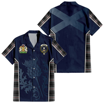 Moffat Tartan Hawaiian Shirt with Family Crest and Scottish Thistle Vibes Sport Style