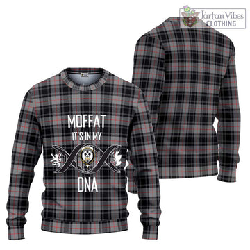 Moffat Tartan Ugly Sweater with Family Crest DNA In Me Style
