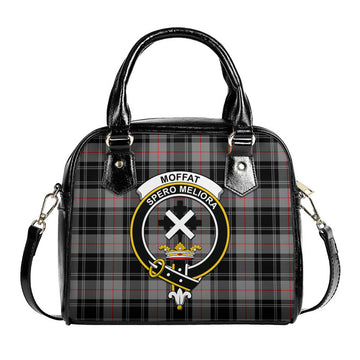 Moffat Tartan Shoulder Handbags with Family Crest