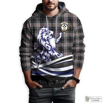 Moffat Tartan Hoodie with Alba Gu Brath Regal Lion Emblem