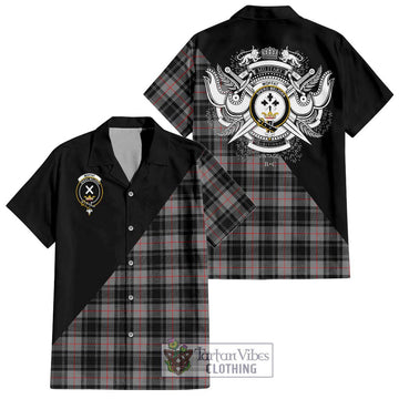 Moffat Tartan Hawaiian Shirt with Family Crest and Military Logo Style
