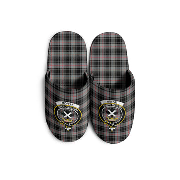 Moffat Modern Tartan Home Slippers with Family Crest
