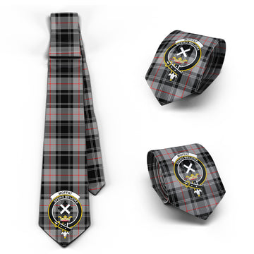 Moffat Tartan Classic Necktie with Family Crest