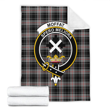 Moffat Modern Tartan Blanket with Family Crest