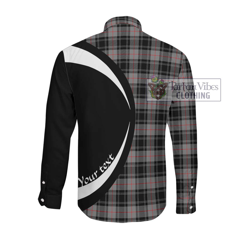 Moffat Tartan Long Sleeve Button Up with Family Crest Circle Style Men's Shirt - Tartan Vibes Clothing