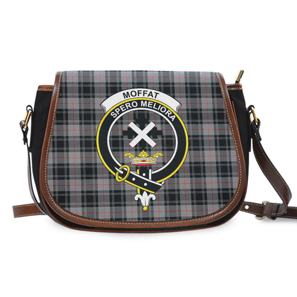 Moffat Tartan Saddle Bag with Family Crest - Tartan Vibes Clothing