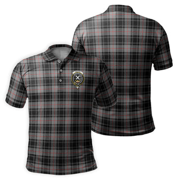 Moffat Tartan Men's Polo Shirt with Family Crest