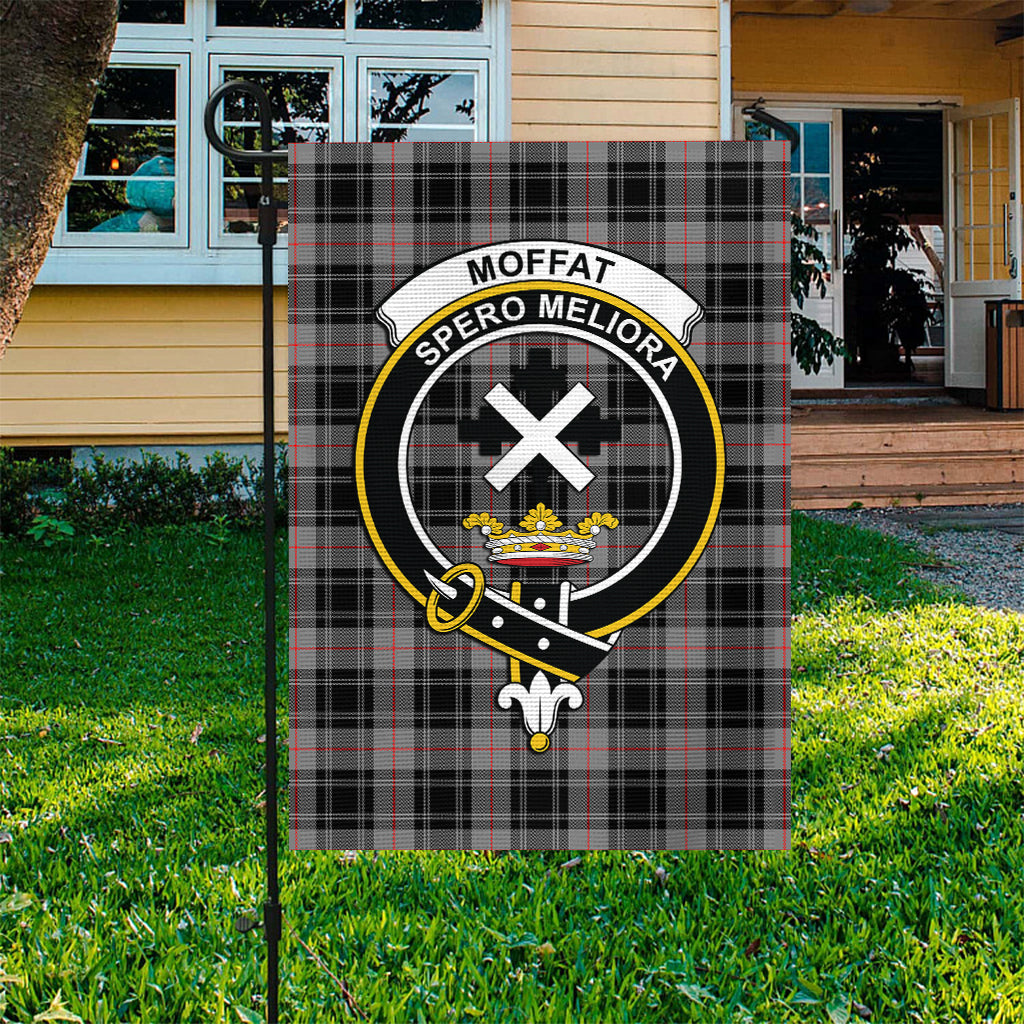 moffat-modern-tartan-flag-with-family-crest