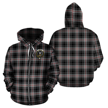 Moffat Tartan Hoodie with Family Crest