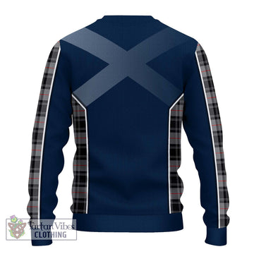 Moffat Tartan Knitted Sweater with Family Crest and Lion Rampant Vibes Sport Style - Tartan Vibes Clothing