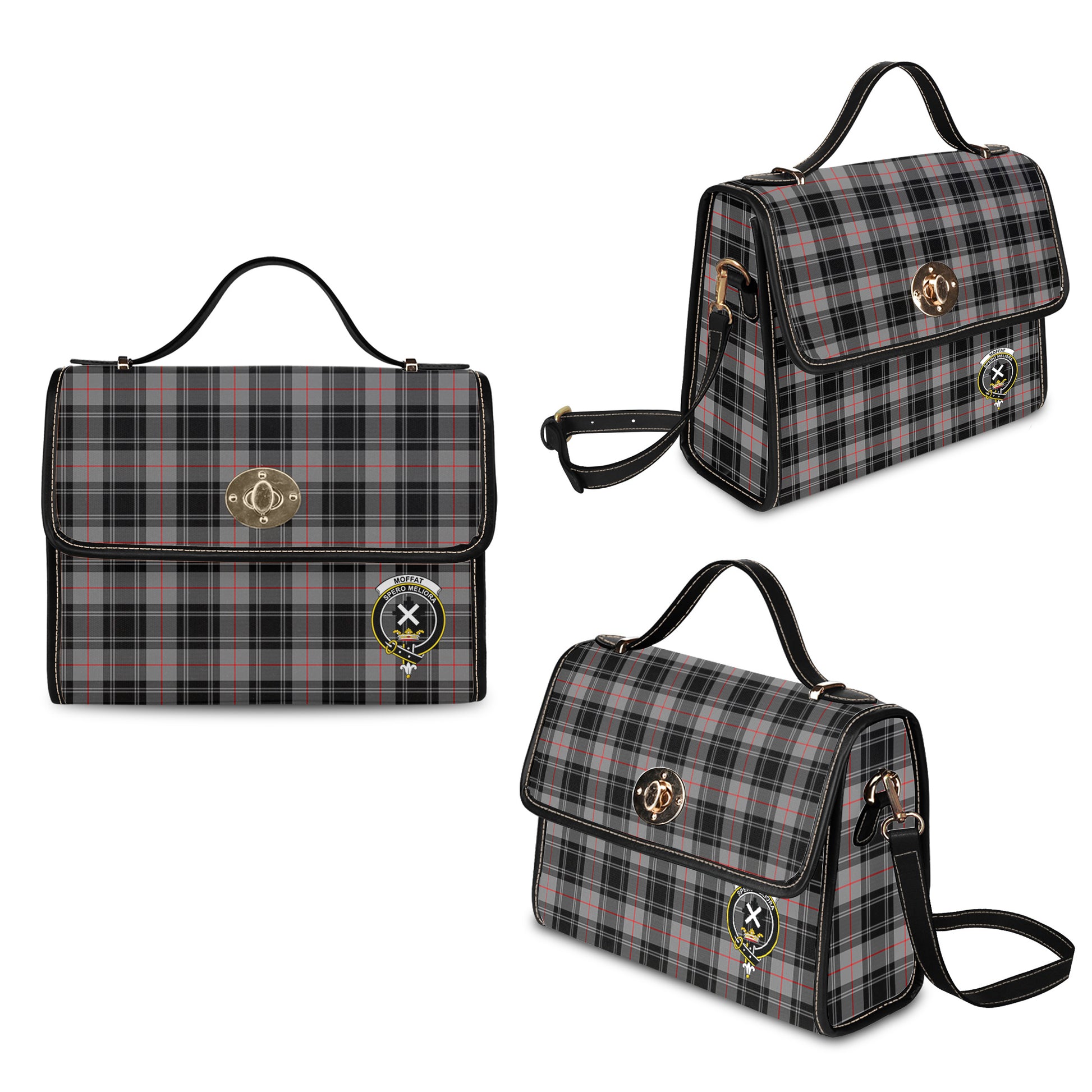 moffat-modern-tartan-leather-strap-waterproof-canvas-bag-with-family-crest