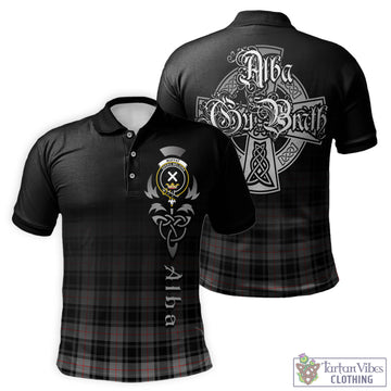 Moffat Tartan Polo Shirt Featuring Alba Gu Brath Family Crest Celtic Inspired