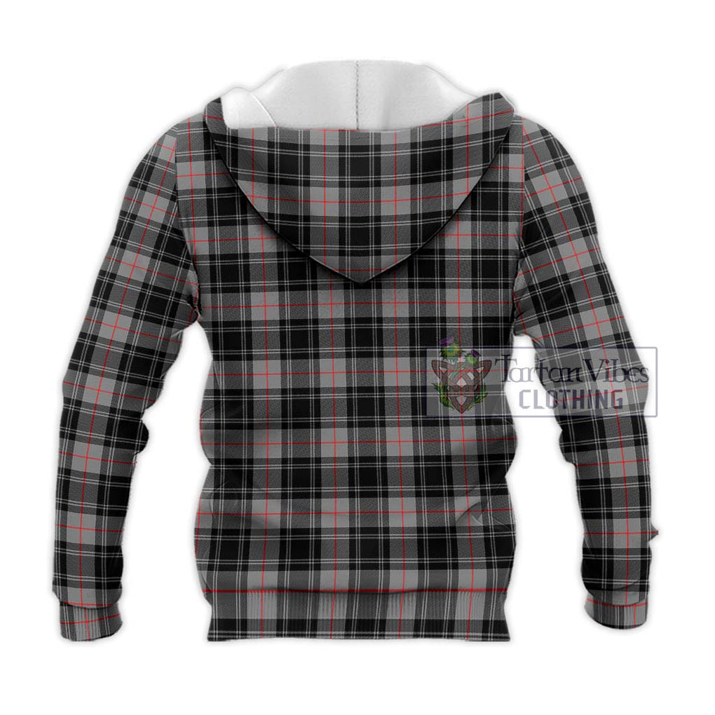 Moffat Tartan Knitted Hoodie with Family Crest DNA In Me Style - Tartanvibesclothing Shop