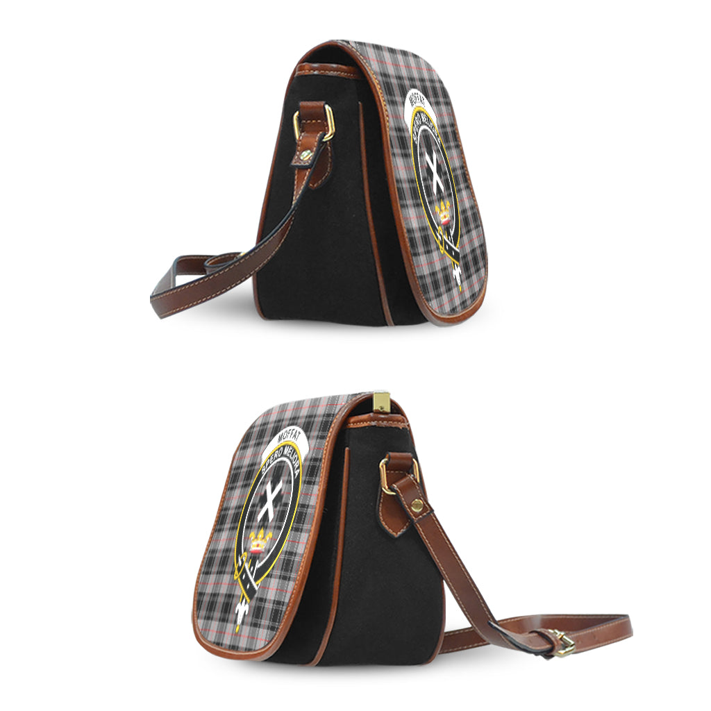 Moffat Tartan Saddle Bag with Family Crest - Tartan Vibes Clothing
