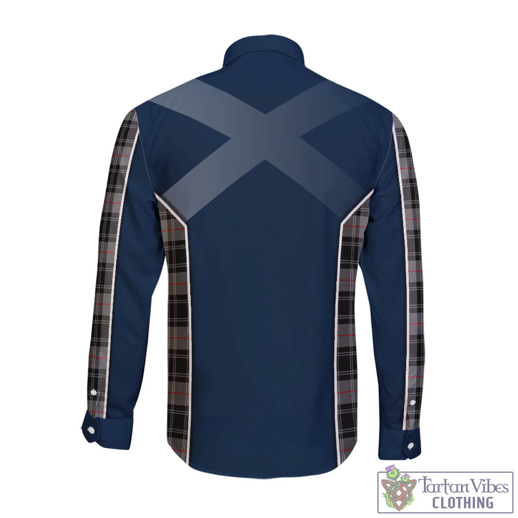 Tartan Vibes Clothing Moffat Modern Tartan Long Sleeve Button Up Shirt with Family Crest and Lion Rampant Vibes Sport Style