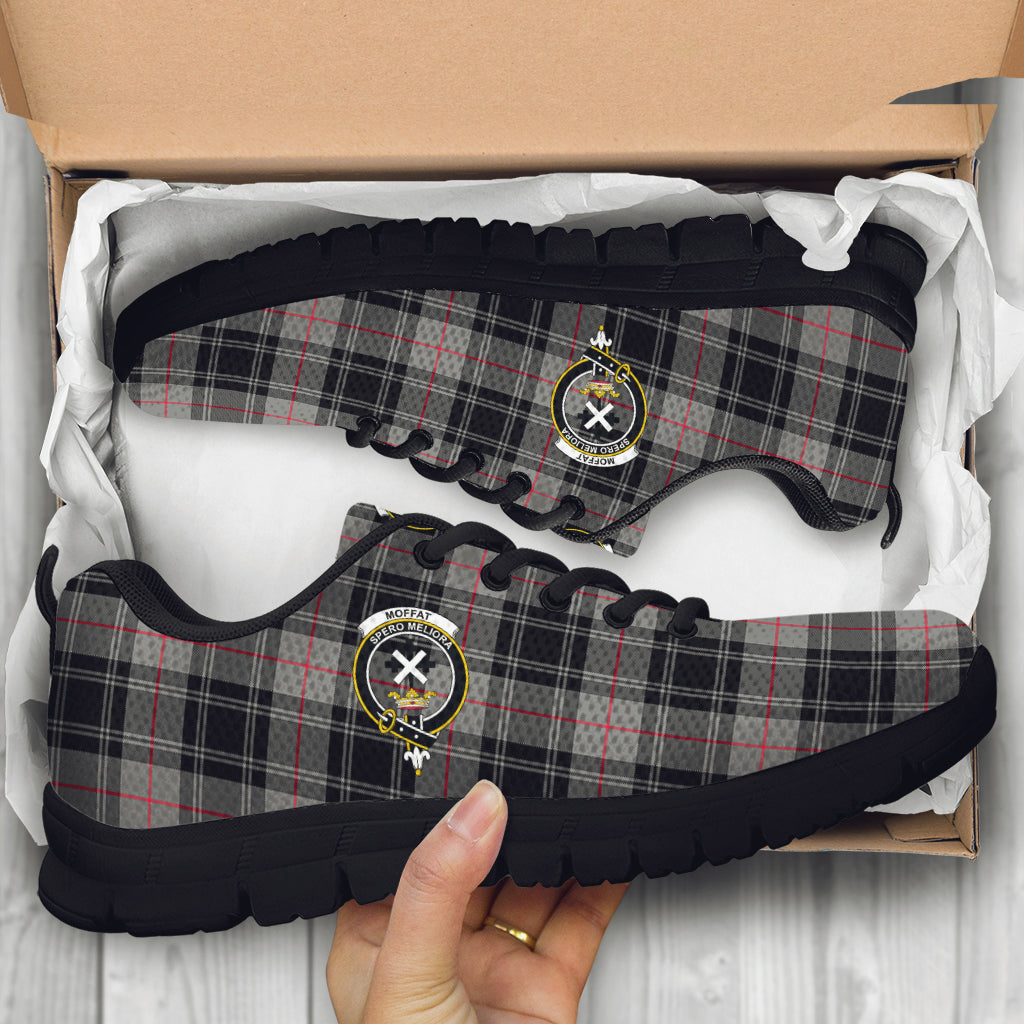 Moffat Tartan Sneakers with Family Crest - Tartan Vibes Clothing