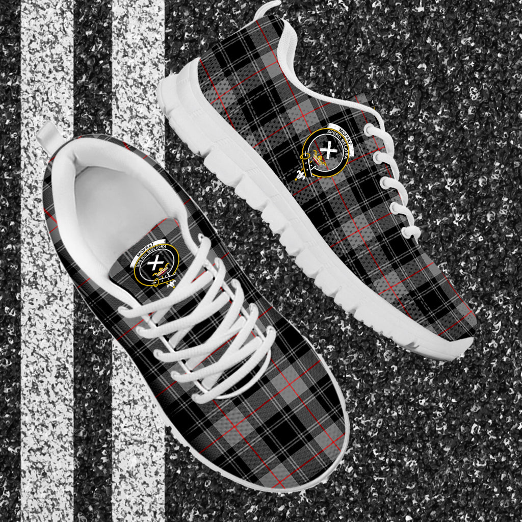 Moffat Tartan Sneakers with Family Crest - Tartan Vibes Clothing