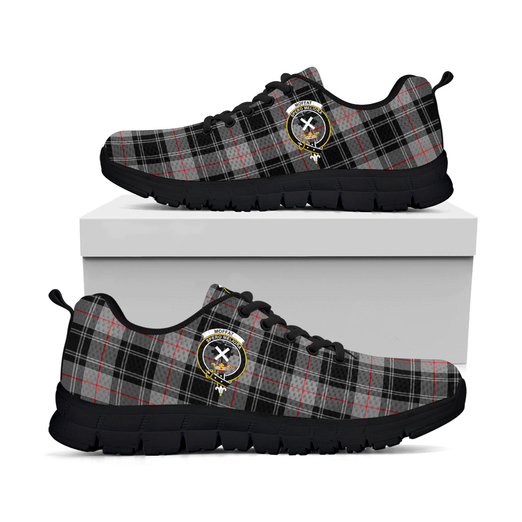 Moffat Tartan Sneakers with Family Crest - Tartan Vibes Clothing